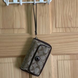 Coach Signature Wristlet